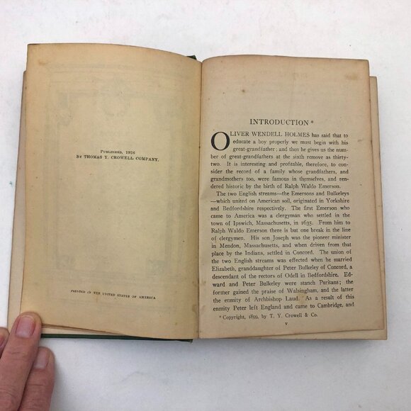 Essays by Ralph Waldo Emerson 1st & 2nd Series in One Volume HB 1926 1st Edition - Picture 8 of 11